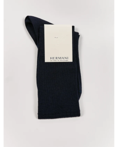 Merino Navy Knee-High Socks | Hermani Heritage