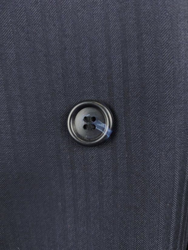 Dormeuil vintage double-breasted navy striped suit