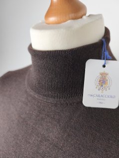 CARACCIOLO 1962 Turtleneck | 20% Cashmere, Dark Brown (New)