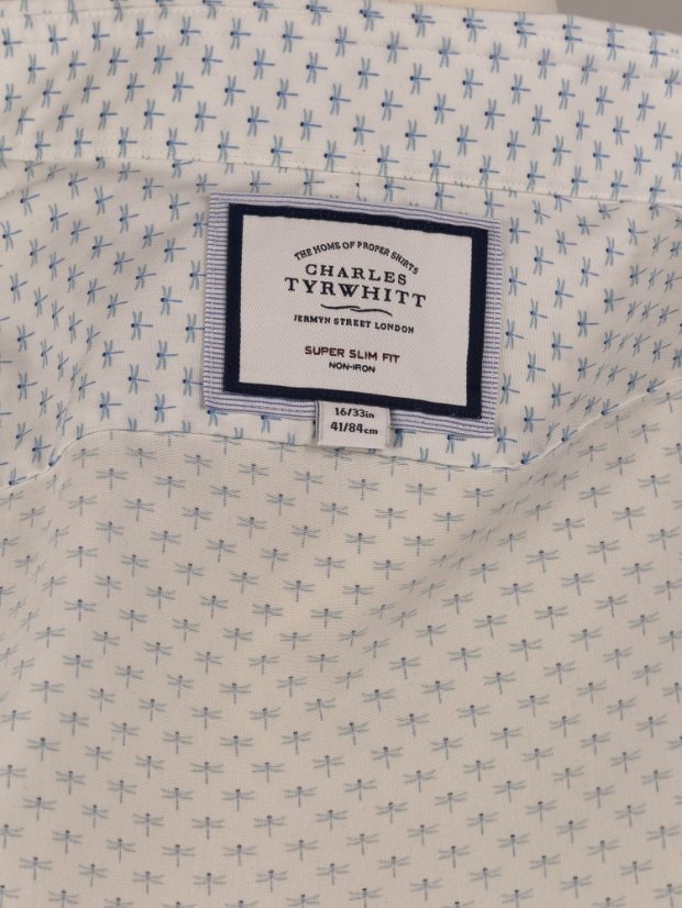 Charles Tyrwitt | Vzor Modré Vážky, SUPER SLIM FIT