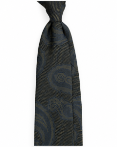 Hedvábná kravata grenadine s paisley žakárem | Serà Fine Silk